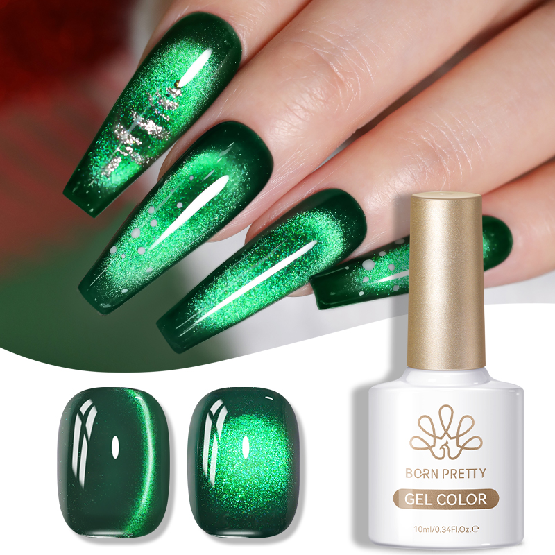 Nail Art Emerald Green - ولد جميلة 10 مللي الزمرد الأخضر