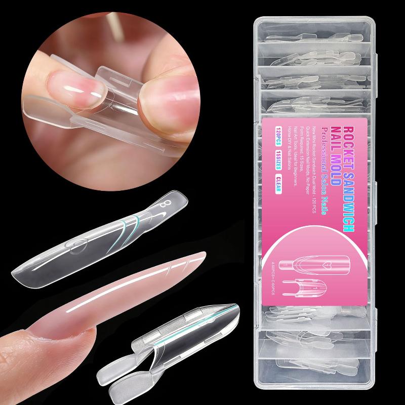 120 قطعة من قوالب الأظافر المز - مراجعة Nail Extension Form وسعره
