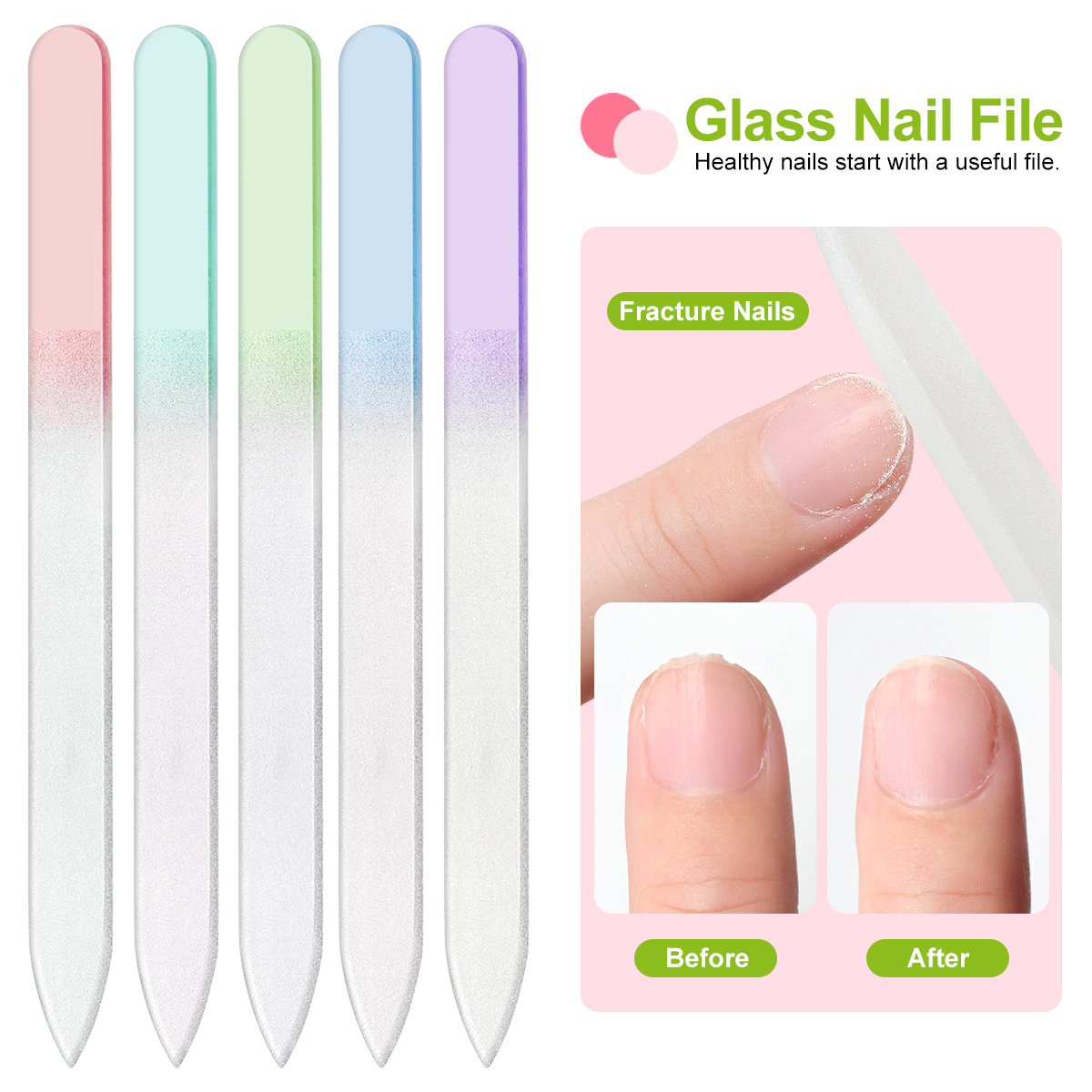 ملف أظافر زجاجي نانو ملون شفاف - مراجعة Nail Art Glossy وسعره