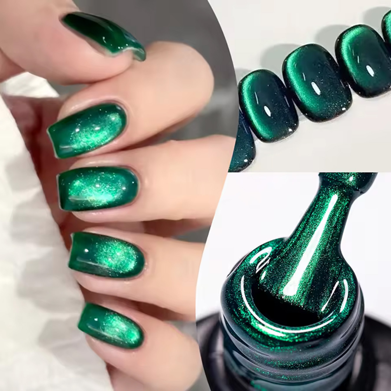 طلاء أظافر جل أخضر زمردي عالي  - مراجعة Nail Art Emerald Green وسعره